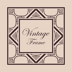 Art Deco frame border