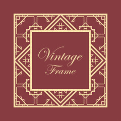 Art Deco frame border