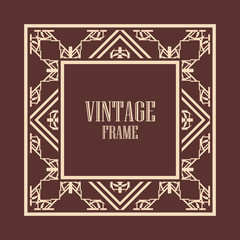 Art Deco frame border