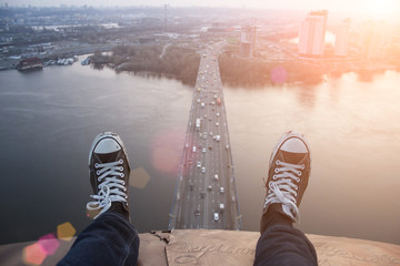 On the top