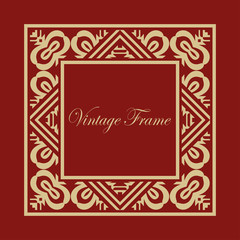 Art Deco frame border