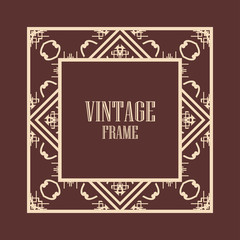 Art Deco frame border