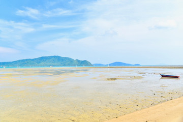 Beautiful Scenery of Rawai Beach with Blue Skies in Phuket