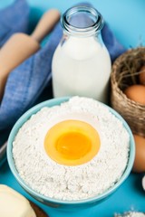 Basic baking ingredients