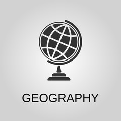 Geography icon. Geography symbol. Flat design. Stock - Vector illustration