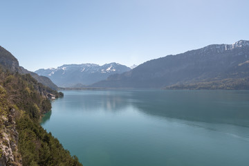 Naklejka na ściany i meble See landschaft in der Schweiz