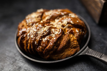Sweet maple syrup bread