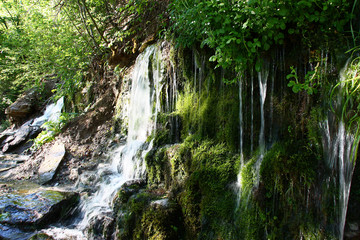 Slovenskiye springs./The Slovenian springs are in Russia near the old city and fortress Izborsk in the Pskov region.