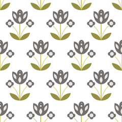 Geometric flower pattern