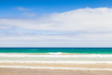 Fototapeta na wymiar Sandy beach landscape background