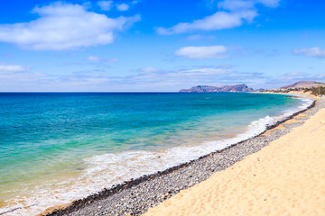 Vila Baleira beach. Coastal landscape