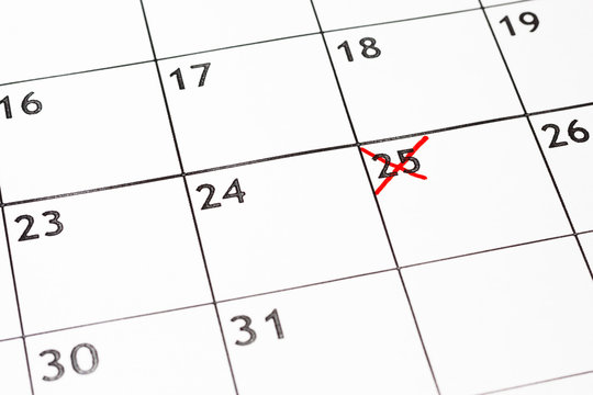 Calendar showing General data protection regulation day to remember is May 25 2018