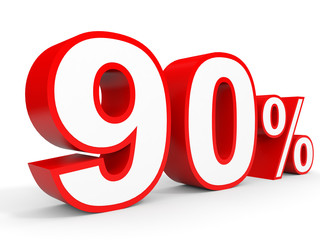 Ninety percent off. Discount 90 %.