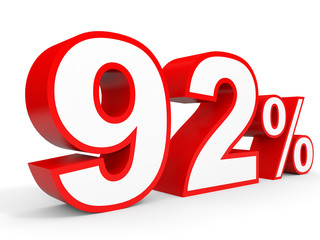 Ninety two percent off. Discount 92 %.