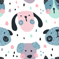 Wallpaper murals Dogs dogs pattern