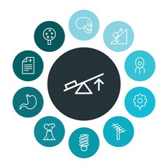 health, science, nature Infographic Colorful outline Icons Set. Contains such Icons as  organic,  medicine,  technology, satellite,  power,  illustration and more. ..Fully Editable. Pixel Perfect