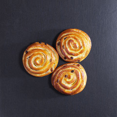 Buns with raisins