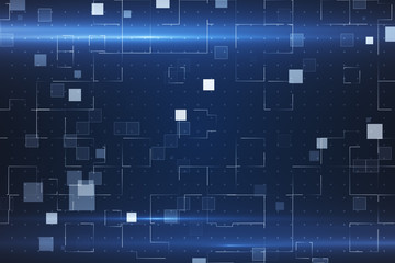 Technology pattern. 3d illustration abstract technology background