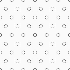 Seamless geometric pattern with dotted circles.