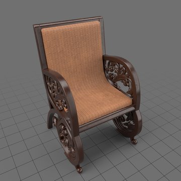 Antique semarang chair