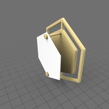 Geometric wall light fixture