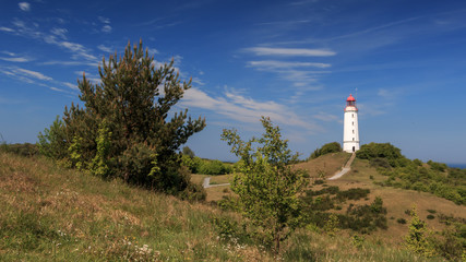 Fototapeta na wymiar Leuchtturm, Leuchtfeuer Dornbusch Insel Hiddensee_006