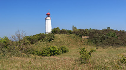 Fototapeta na wymiar Leuchtturm, Leuchtfeuer Dornbusch Insel Hiddensee_003