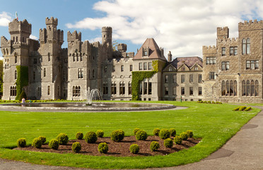 Medieval Ashford castle and gardens - Co. Mayo - Ireland © kwiatek7