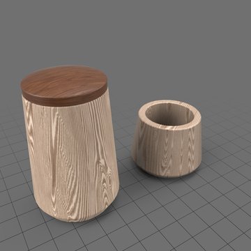 Wooden containers