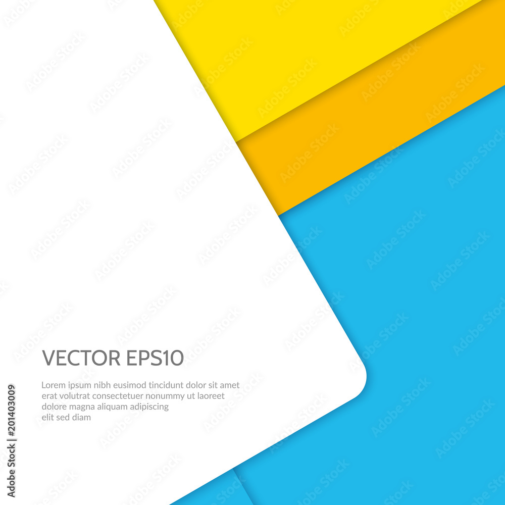 Poster abstract background with the effect of three-dimensional layers.
