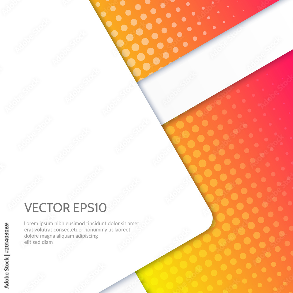 Poster abstract background with the effect of three-dimensional layers.