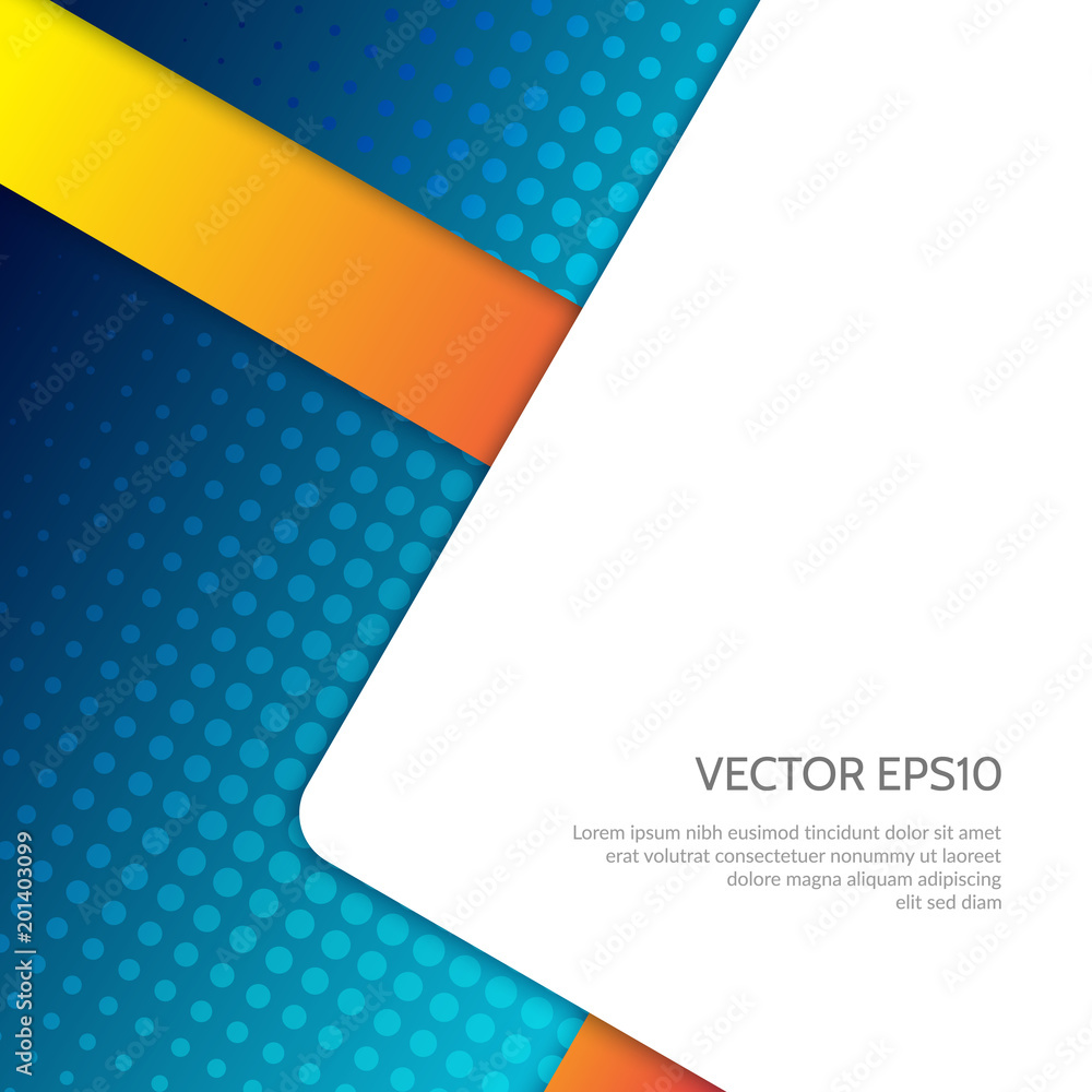 Poster abstract background with the effect of three-dimensional layers.