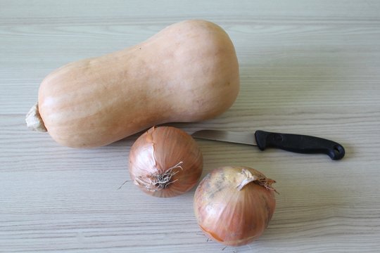 Butternut and onions