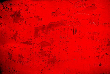 abstract background of old red paint on the metal surface contrast   