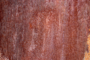 The Texture Of The Old Rusty Metal Plate