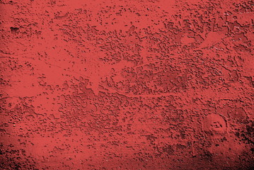 abstract background of old red paint on the metal surface contrast   