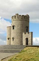 Fototapeta na wymiar OBriens Tower on Cliffs of Moher