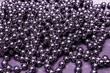 background of many colored beads necklace