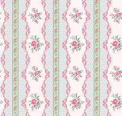 shabby background with floral ornament