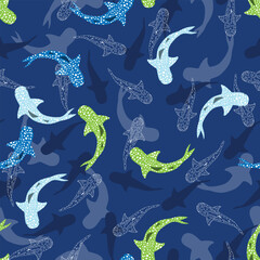 Obraz premium abstrakcyjny wzór z rekina wielorybiego
