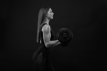 Woman lifting weight