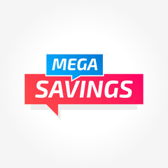 Mega Savings Commercial Tag