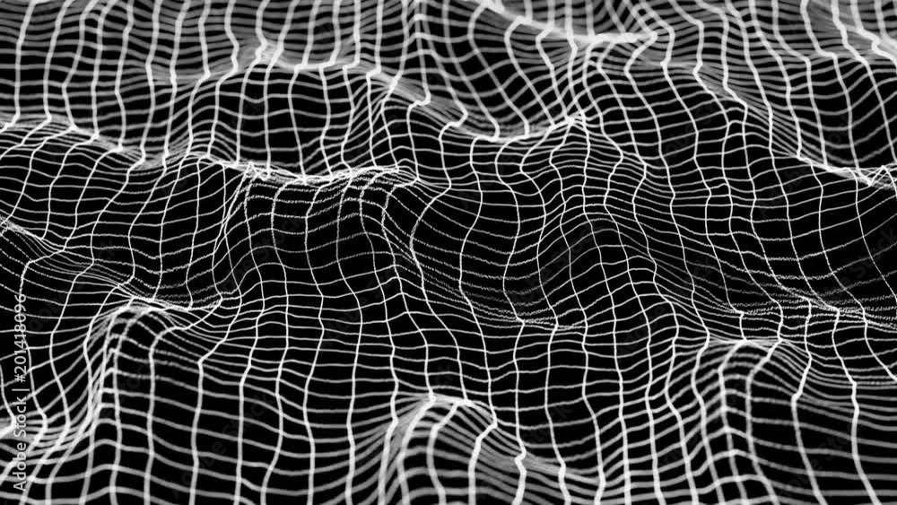 Poster abstract background. moving surface. mesh movement.