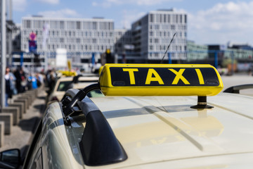 Taxi am Taxistand