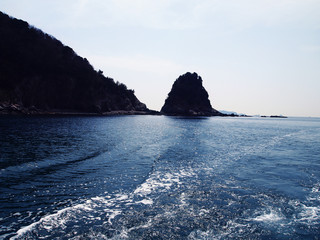 Sea close to Iwaishima, Japan
