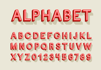 Retro alphabet. - 201419690