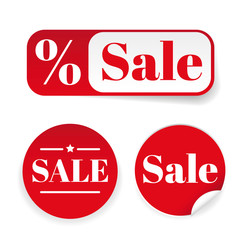 Sale sticker set label 