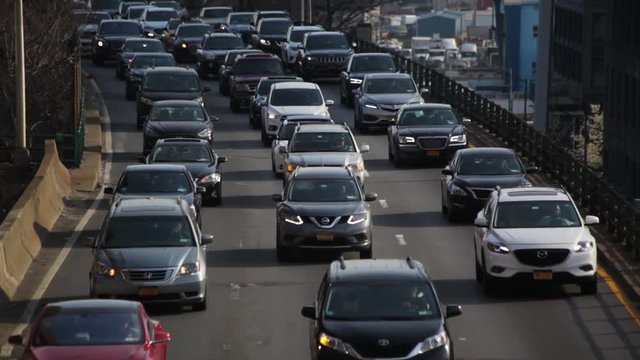 Commuting Traffic On New York City's BQE