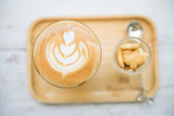 coffee cup latte art