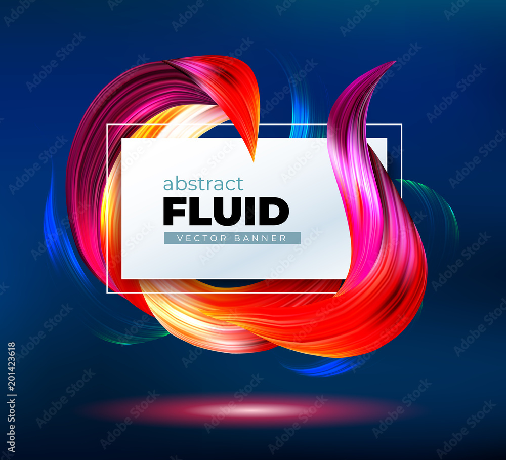 Canvas Prints colorful geometric background. fluid shapes composition. eps10 vector.